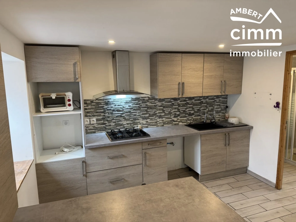 Achat ensemble de deux maisons mitoyennes à Ambert avec garages et jardin, idéal investisseur