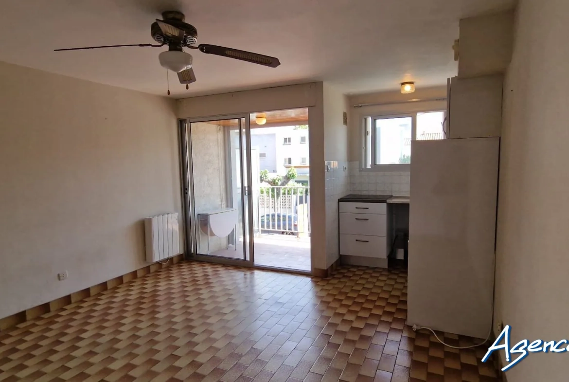 Studio lumineux avec terrasse proche de la plage à Canet-en-Roussillon 