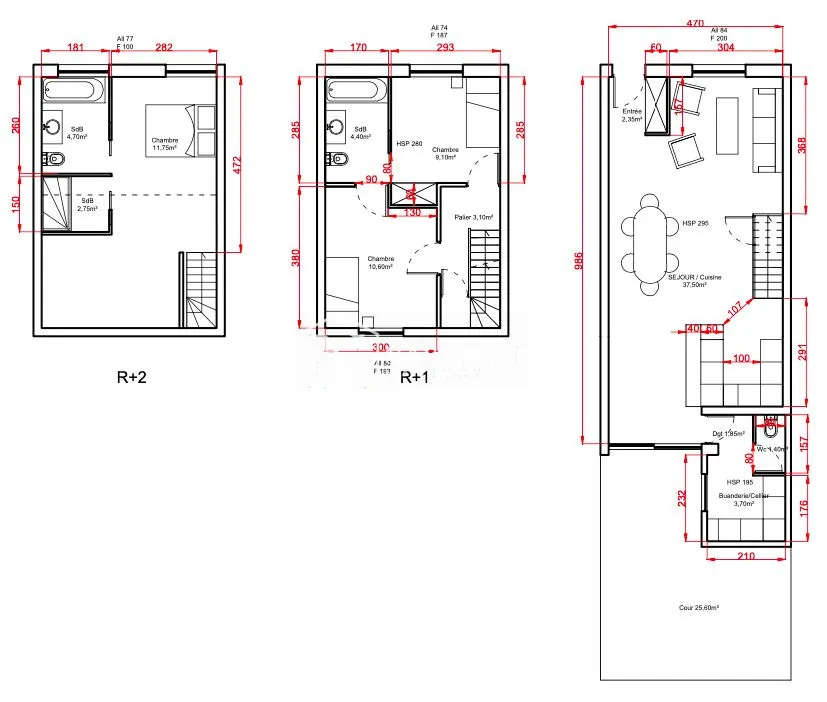 Maison à rénover à Roubaix avec grand potentiel et cave, proche commodités 