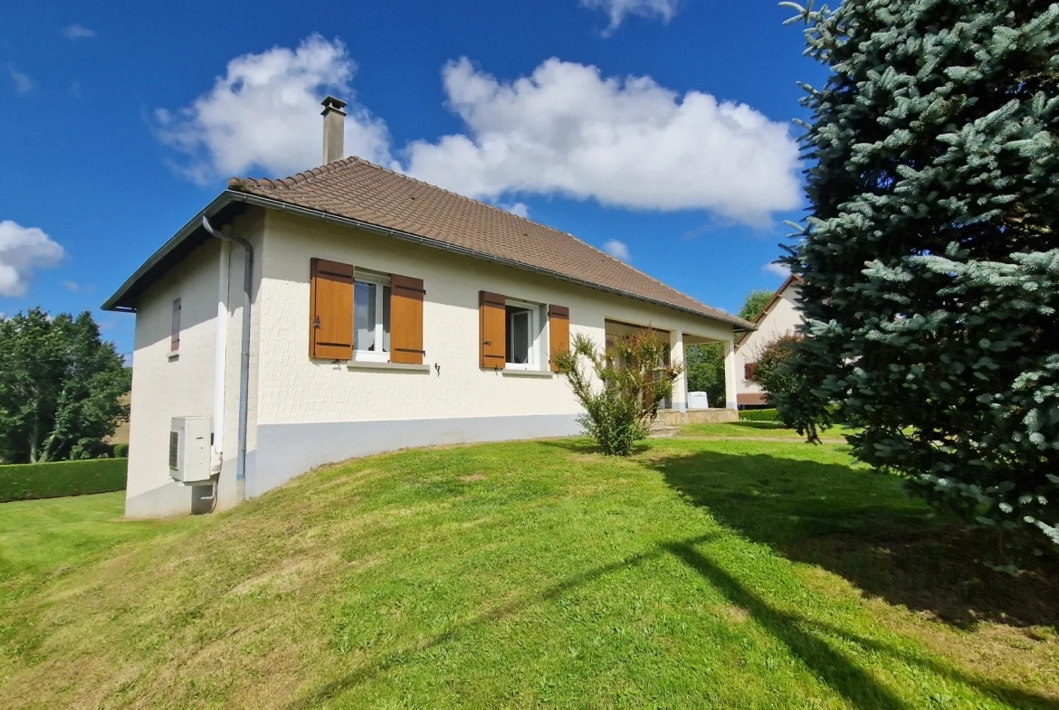 Maison indépendante rénovée à Lubersac avec terrain de 1200 m² et dépendance 