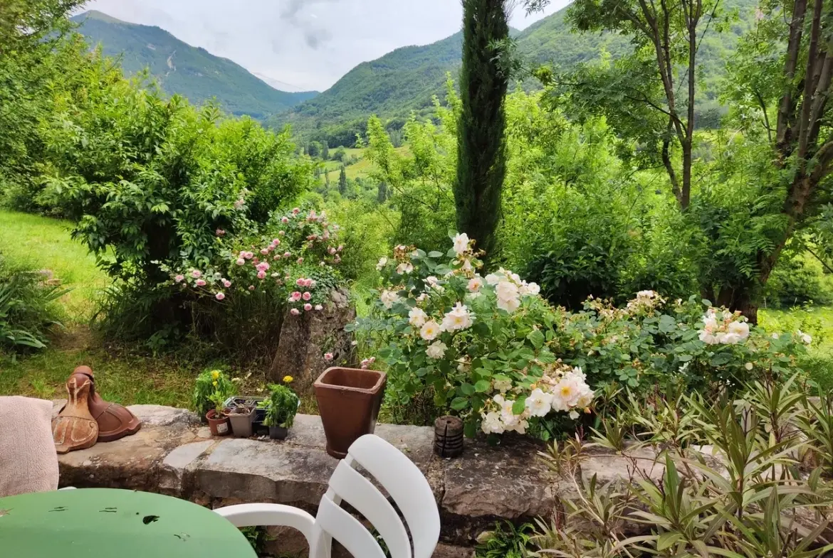 Maison ancienne en pierre avec jardin à Vesc, idéal pour amoureux d’authenticité 
