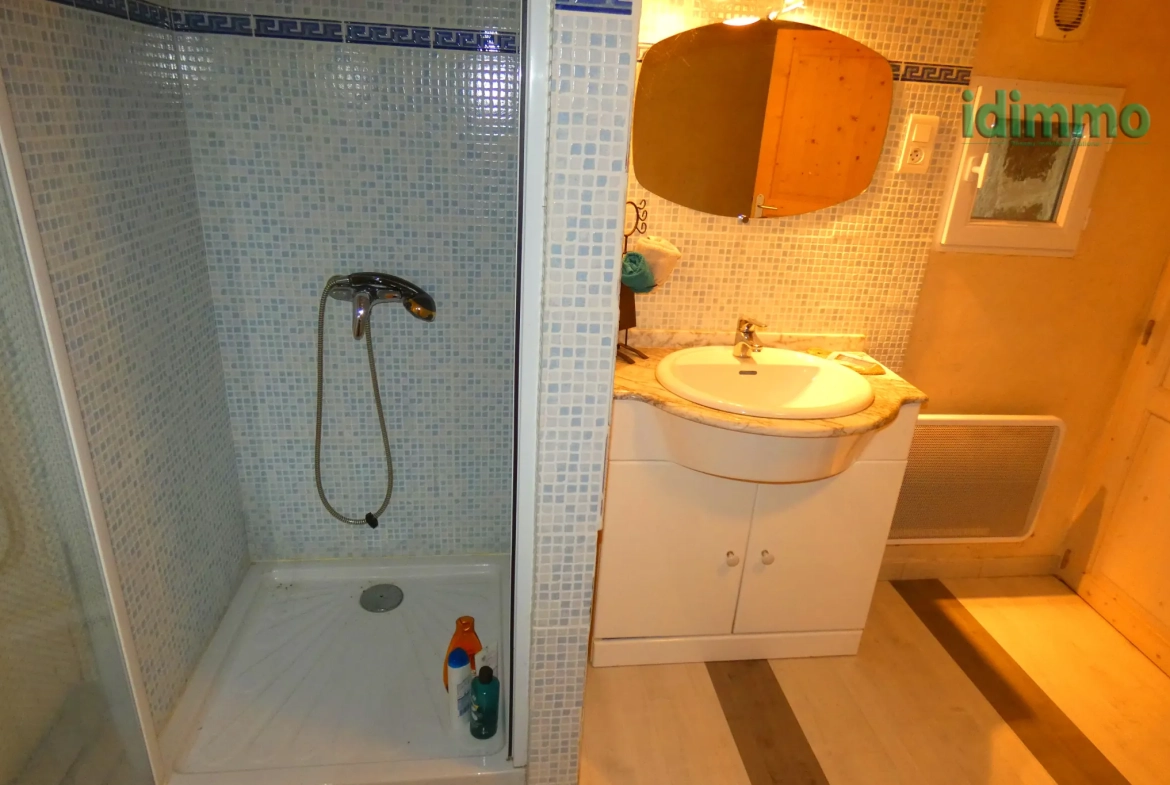 Belle maison auvergnate en pierre à vendre à Marcoles, 3 chambres, garage et cave 