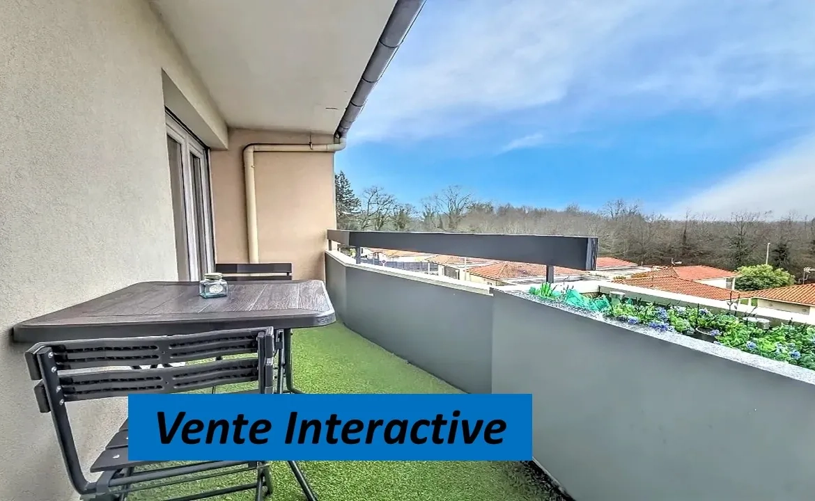 Studio meublé de 36 m² à Limoges, secteur Ester - Bois de la Bastide, avec parking sécurisé 