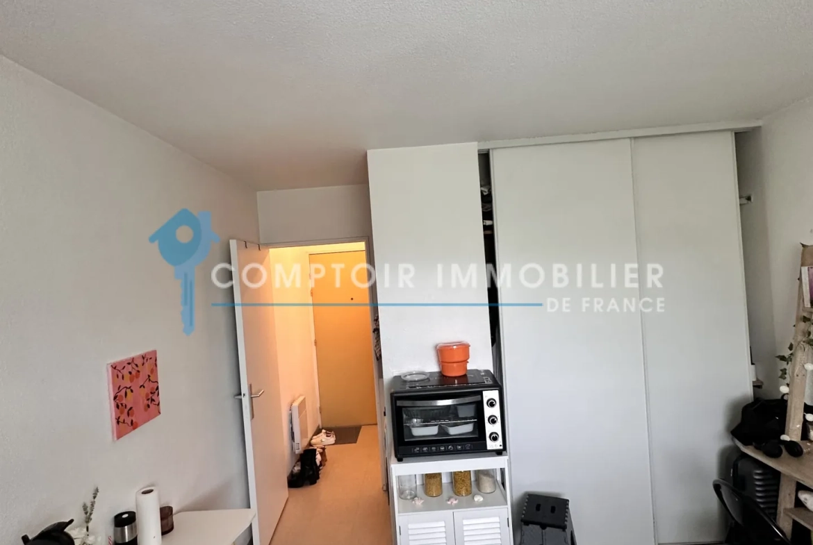 Studio lumineux à vendre à Montpellier-Arceaux – 20 m², résidence sécurisée près du centre-ville 