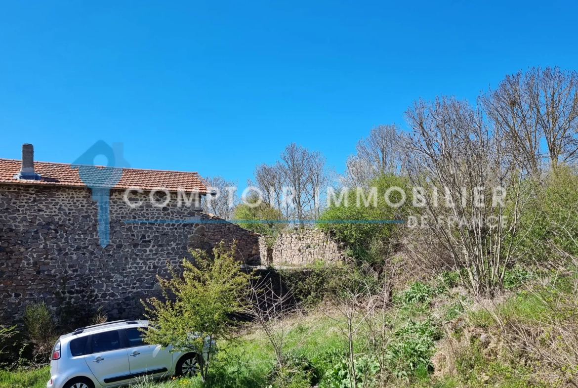 Maison et ferme à rénover en Ardèche avec vue montagne, 1800 m², prix attractif 
