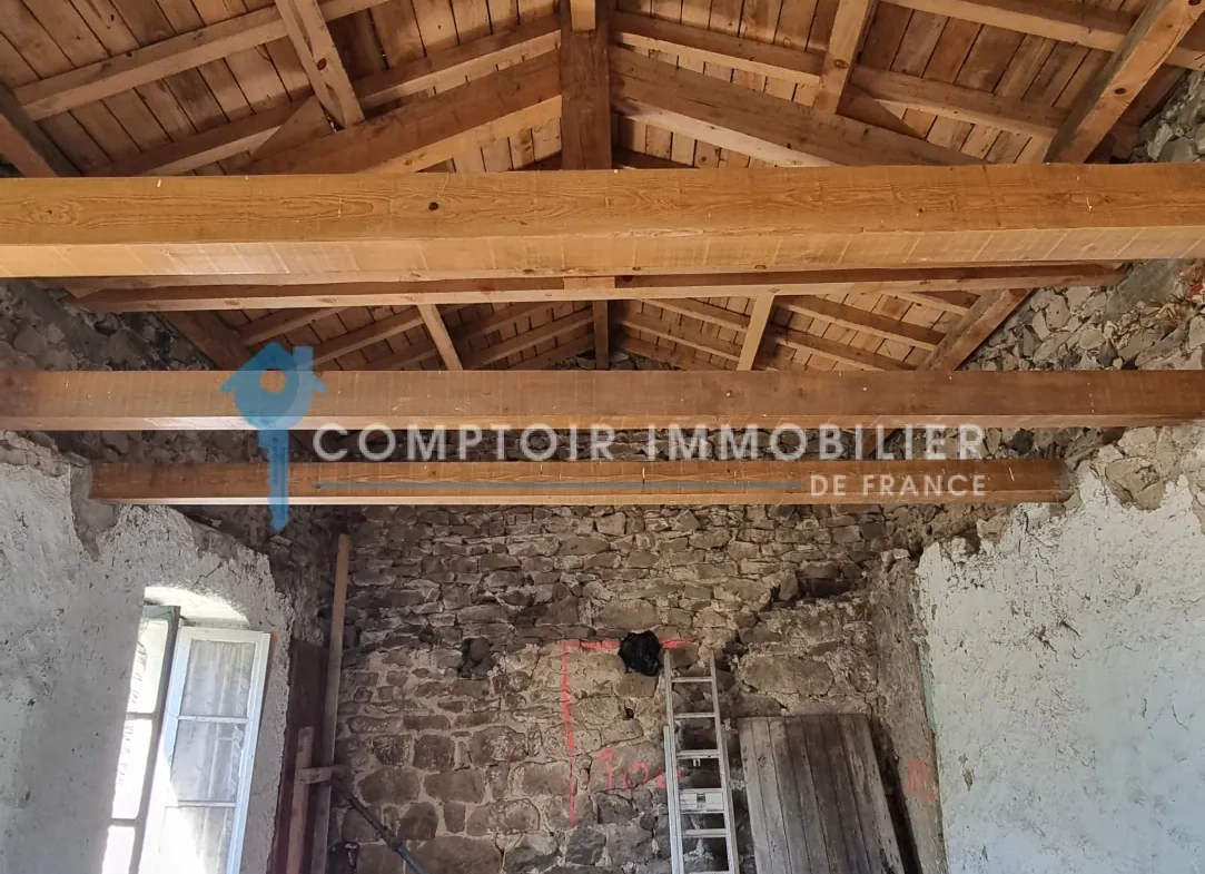 Maison et ferme à rénover en Ardèche avec vue montagne, 1800 m², prix attractif 
