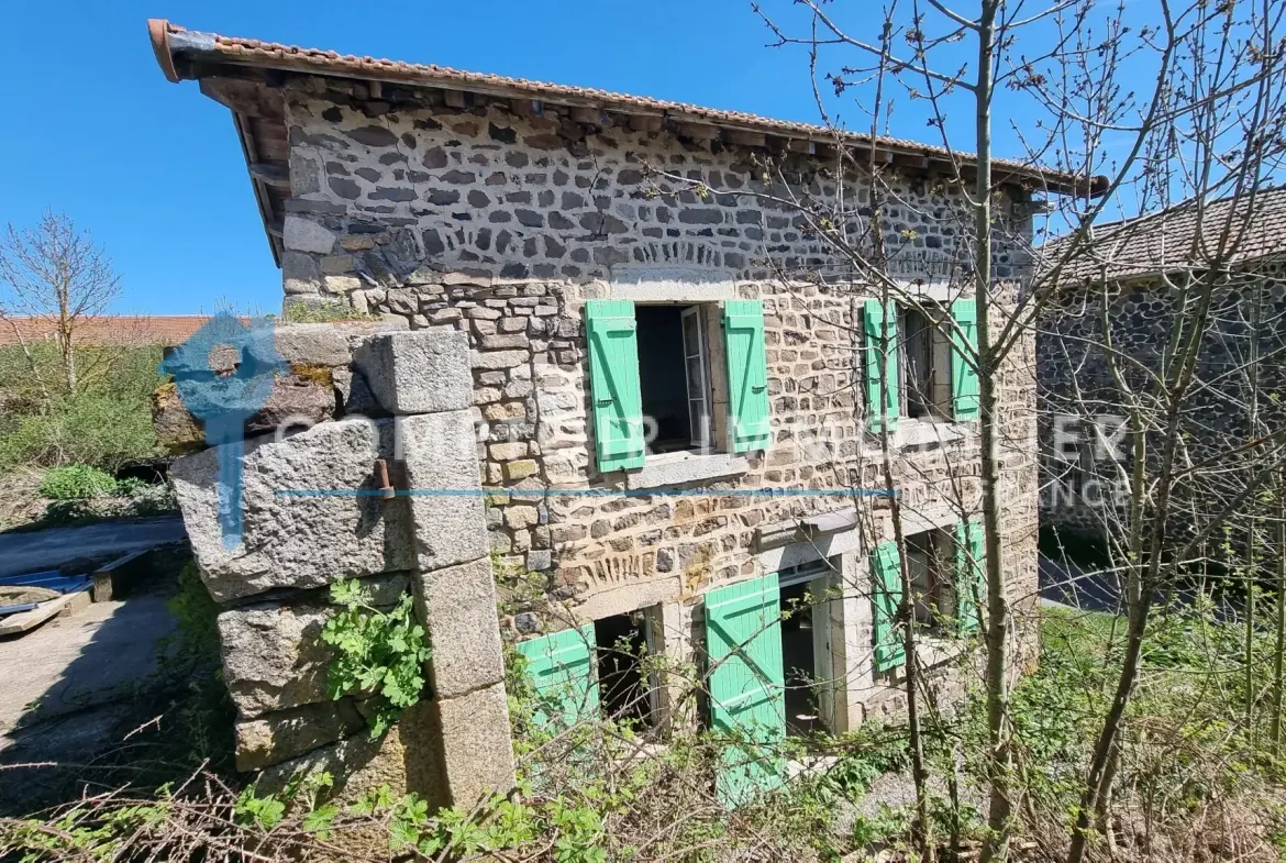 Maison et ferme à rénover en Ardèche avec vue montagne, 1800 m², prix attractif 