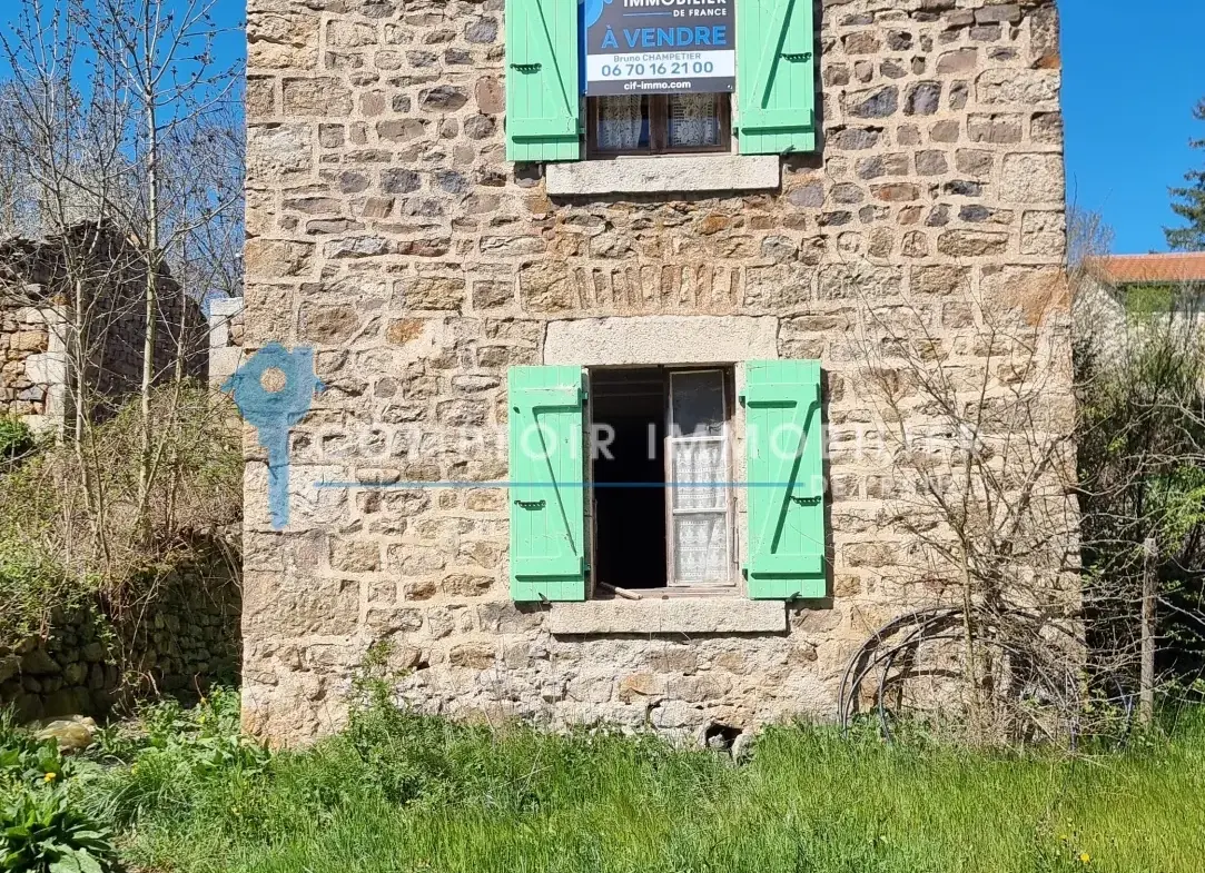 Maison et ferme à rénover en Ardèche avec vue montagne, 1800 m², prix attractif 
