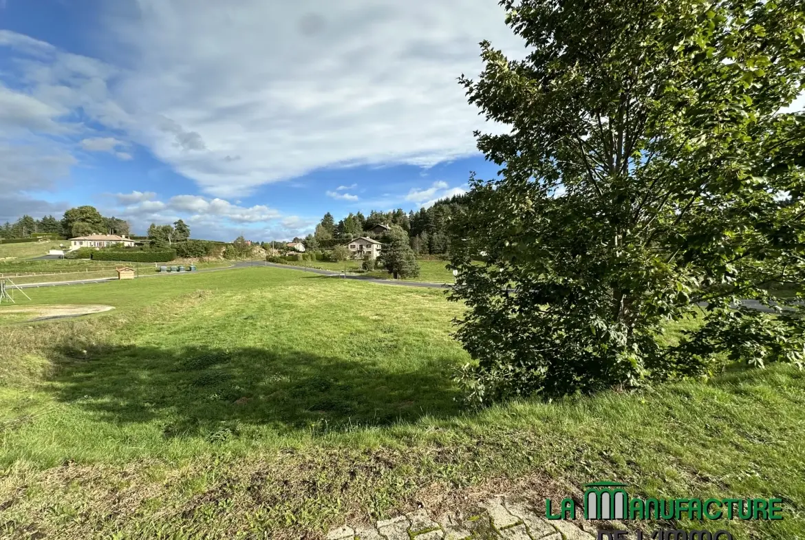 Terrain constructible de 1574 m² à Montfaucon-en-Velay – Idéal pour votre maison individuelle 
