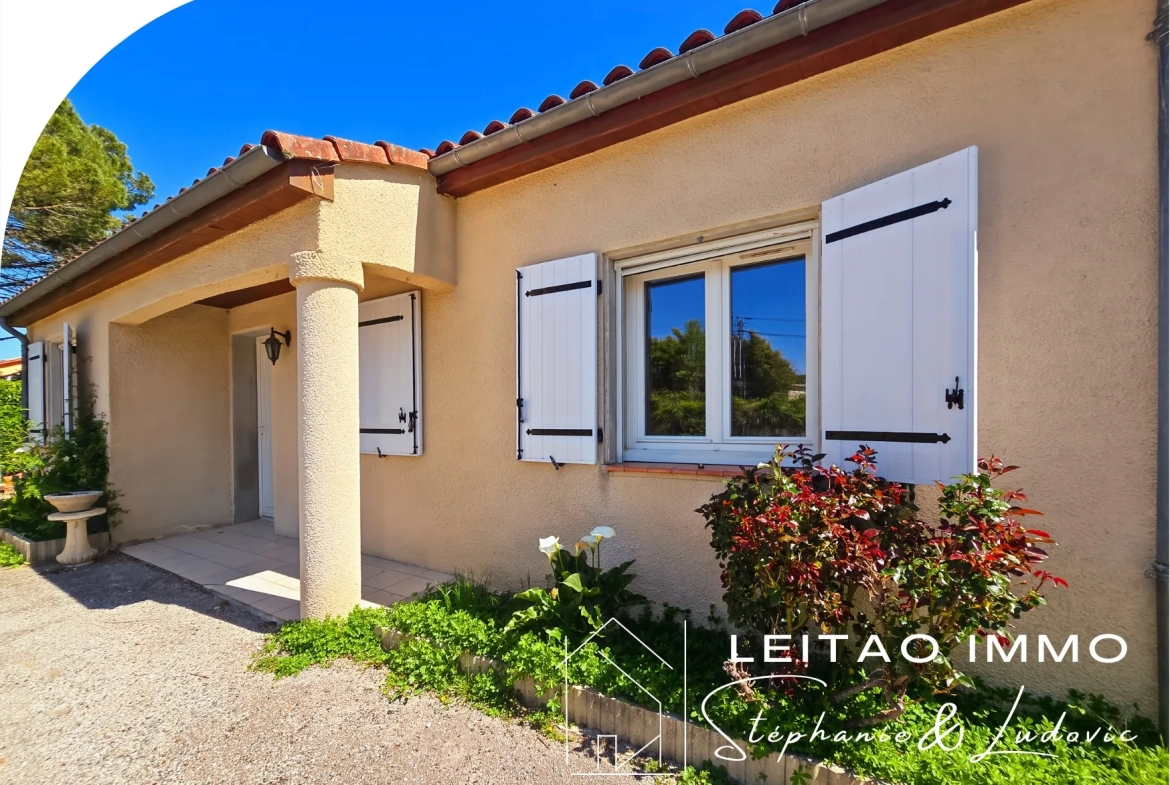 Maison individuelle de 80 m² avec jardin et piscine à Busque 