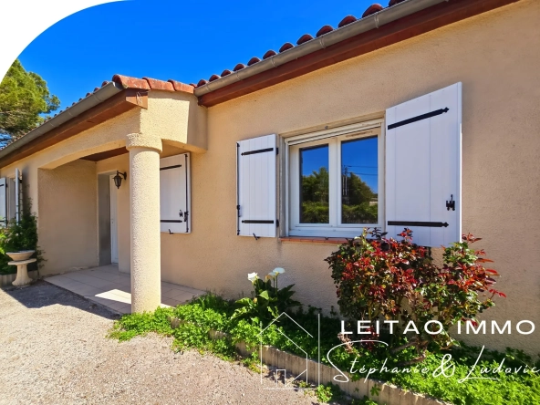 Maison individuelle de 80 m² avec jardin et piscine à Busque