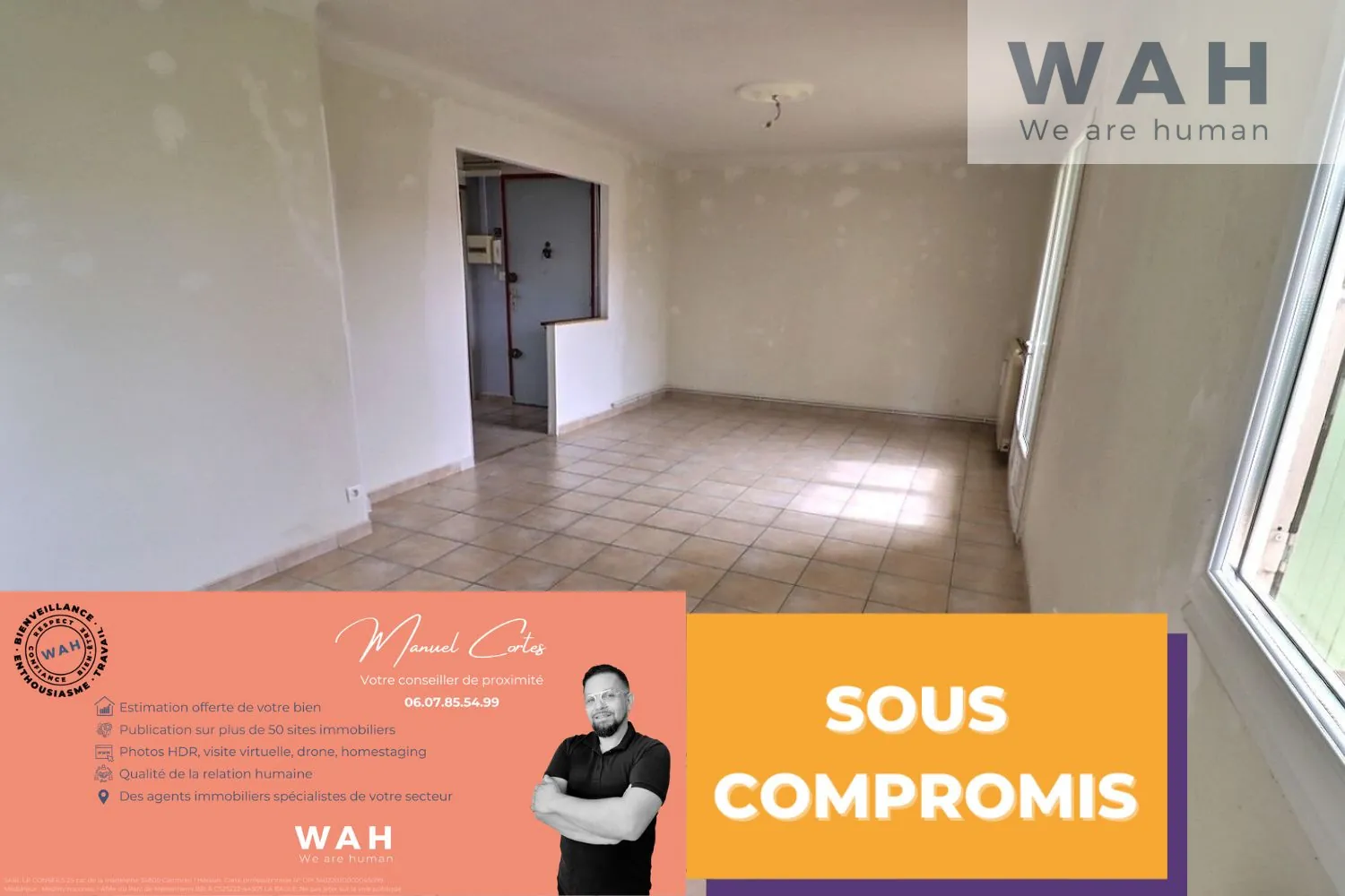 Appartement 4 pièces à Clermont l'Hérault – 79,66 m² avec balcon et cave 