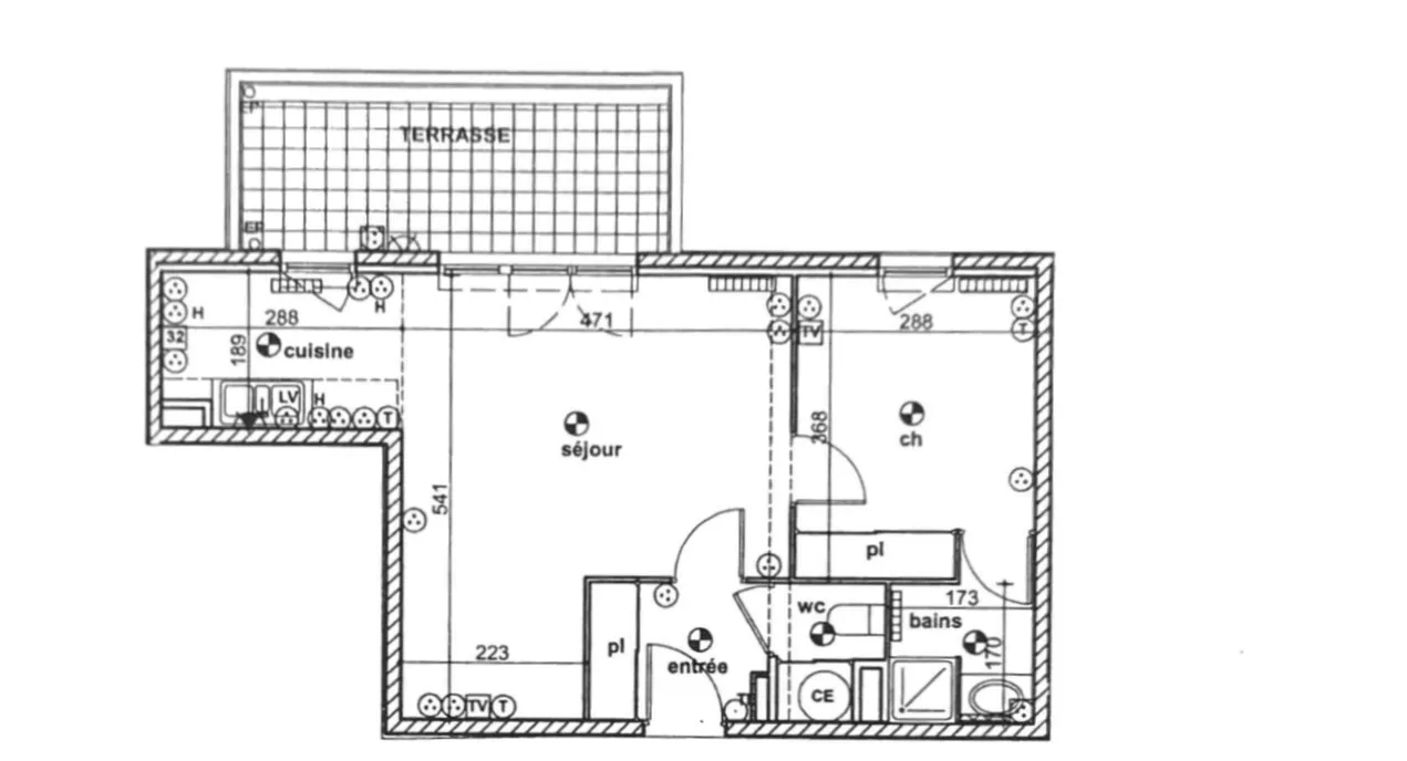 Appartement 2 pièces avec terrasse et box à Marseille 13014 