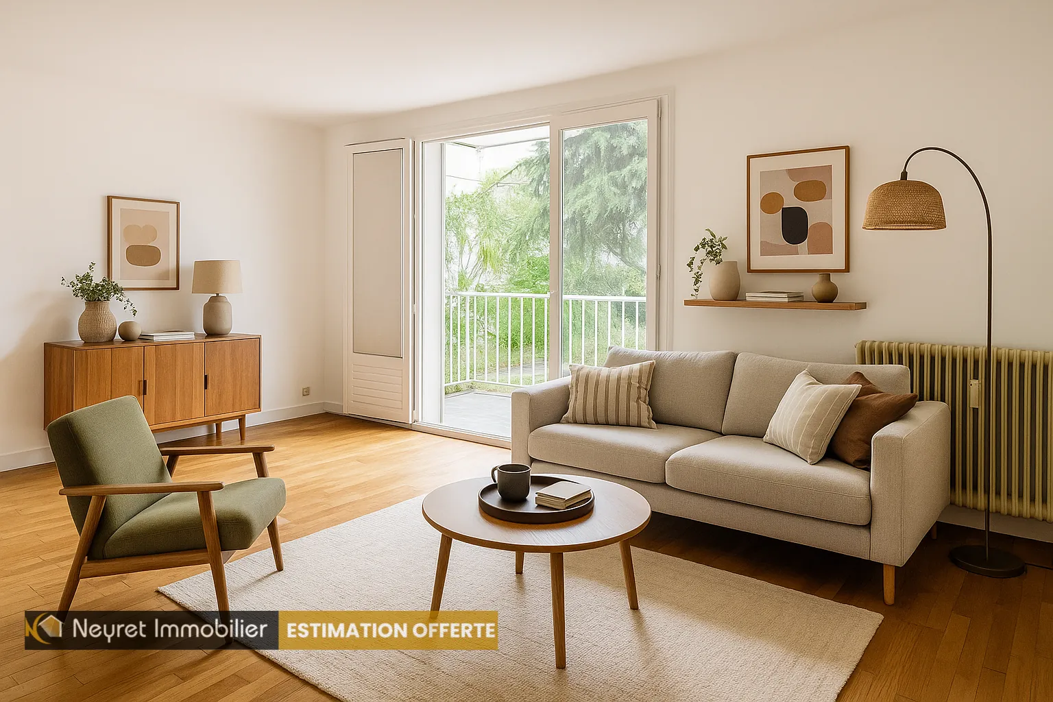 Vente appartement T3 de 64 m² à Oullins, proche du métro B, avec cave et parking 