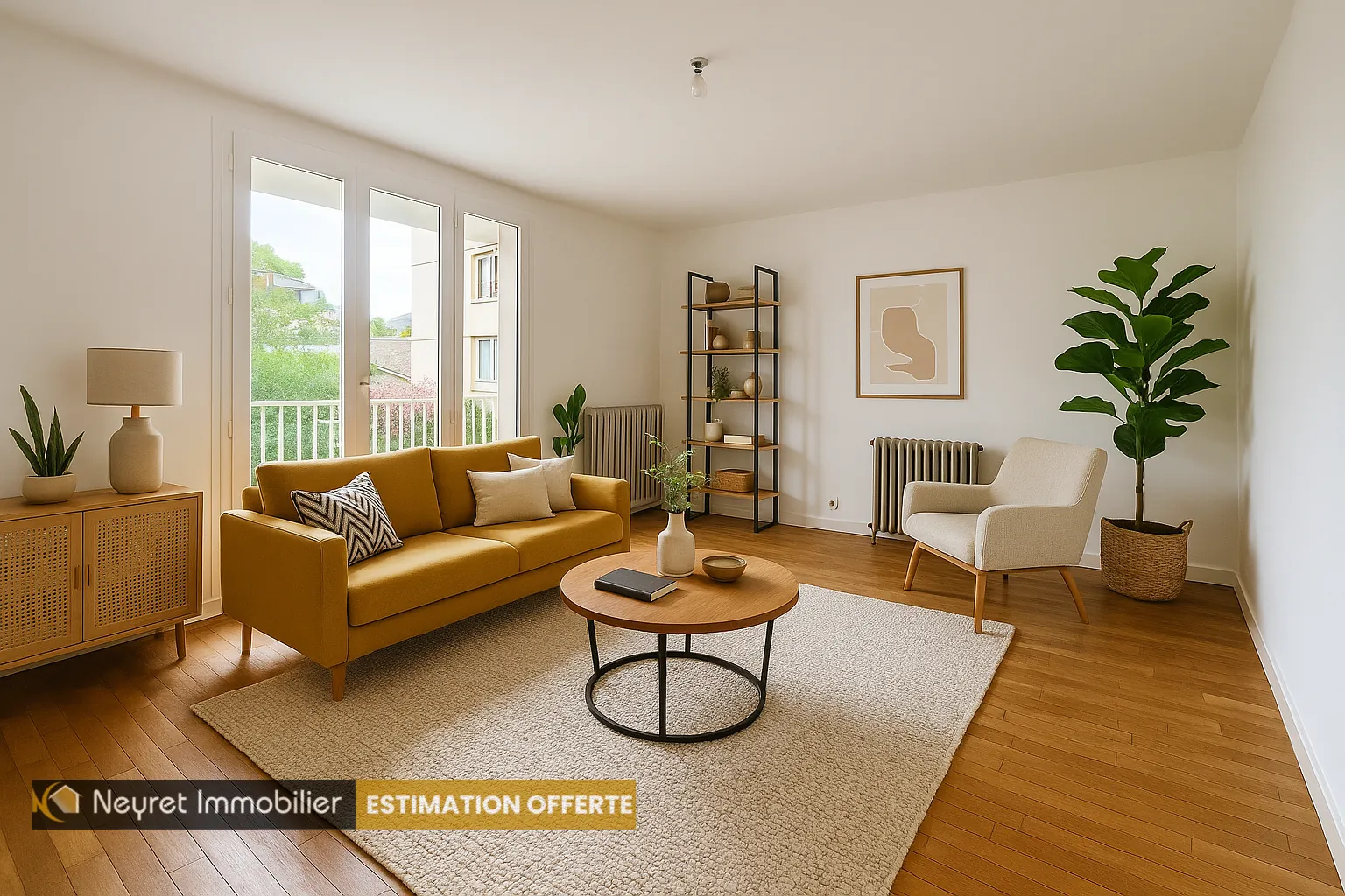Vente appartement T3 de 64 m² à Oullins, proche du métro B, avec cave et parking 