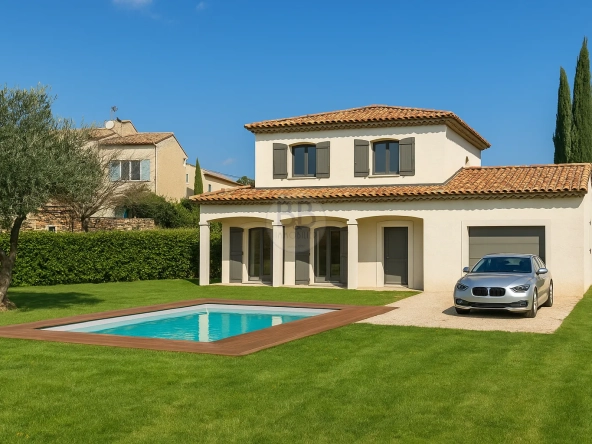 Terrain constructible rare aux Arcs-sur-Argens avec permis pour villa et piscine