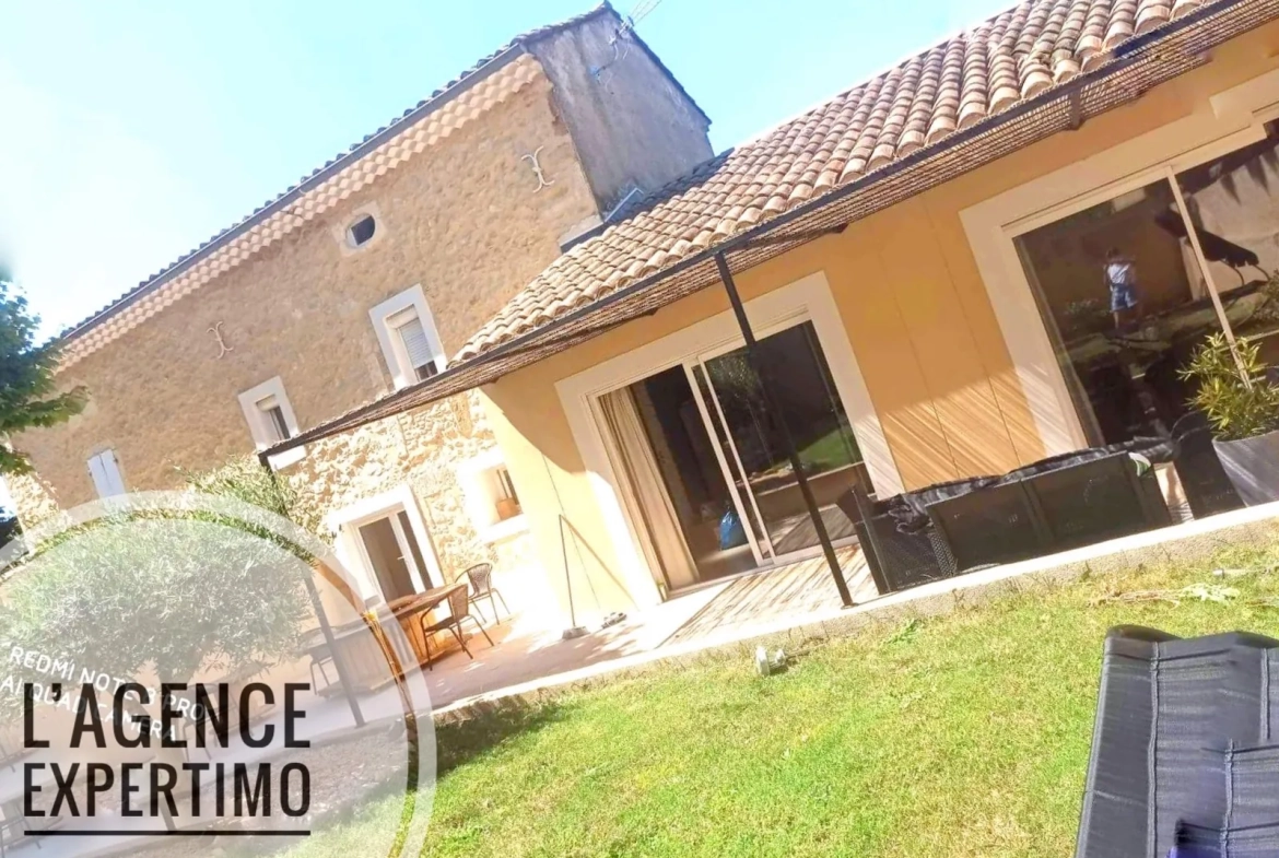 Belle maison à Bollène avec jardin, terrasse et double garage 