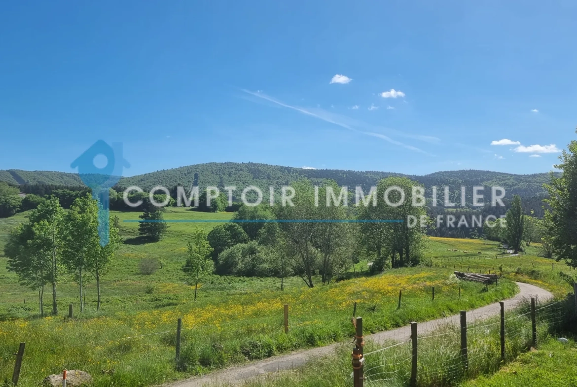 Maison ardéchoise rénovée avec terrain proche du lac d’Issarles 