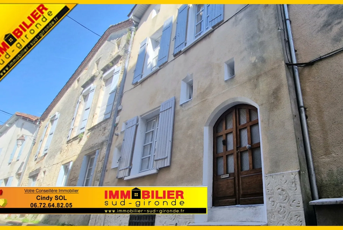 Maison de ville de 110 m² à Bazas – Idéal investisseur ou primo-accédant 