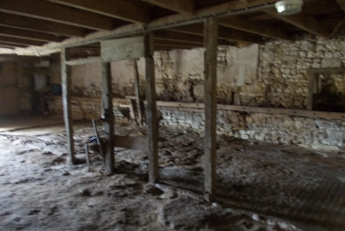 Maison de village charentaise à rénover avec écurie à Aumagne, idéal investisseur 