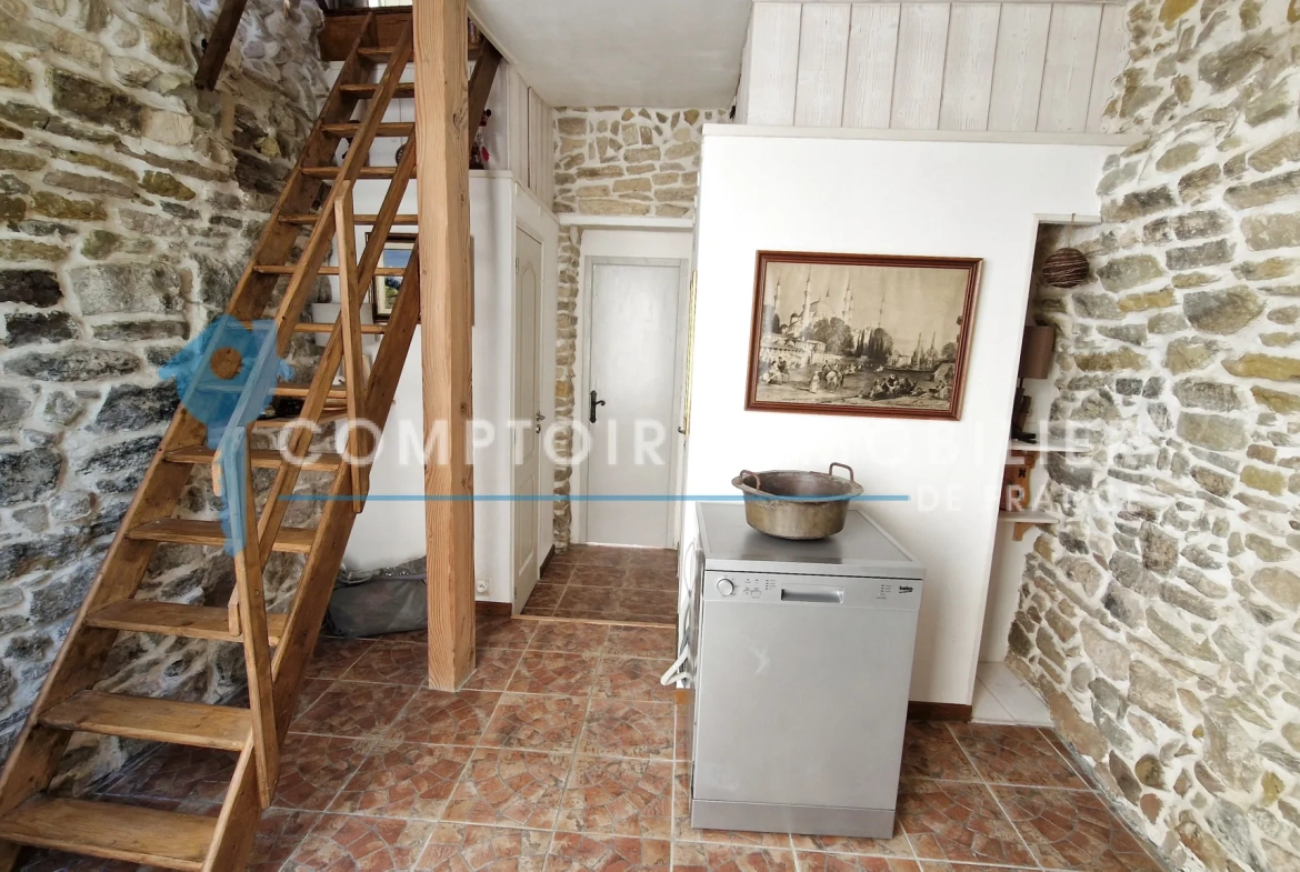 Belle maison de village avec dépendance et vue dans le Gard 