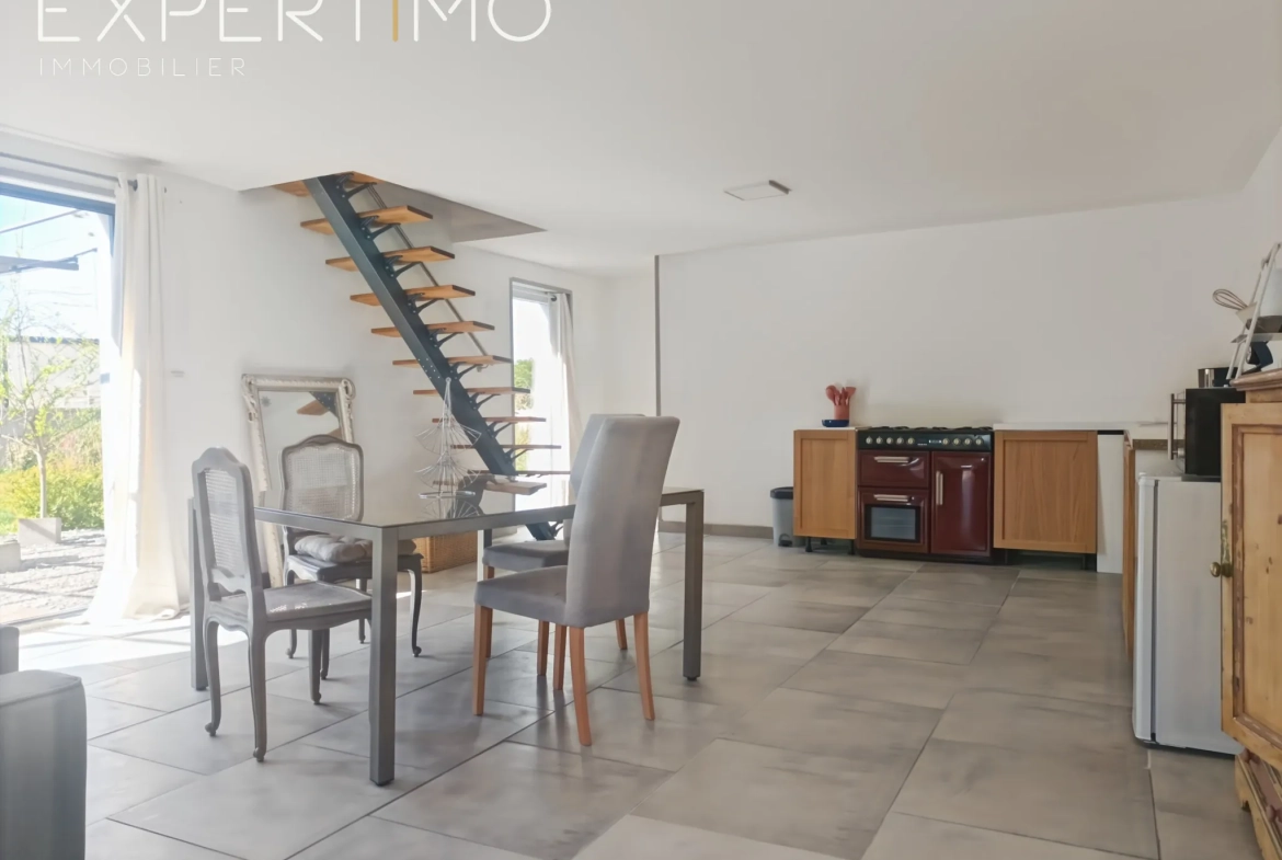 Maison loft lumineuse près de la baie de Somme avec jardin et 3 chambres 
