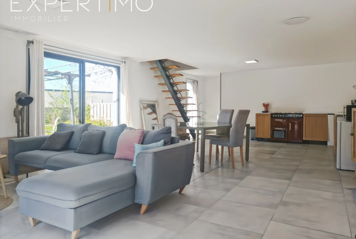Maison loft lumineuse près de la baie de Somme avec jardin et 3 chambres 