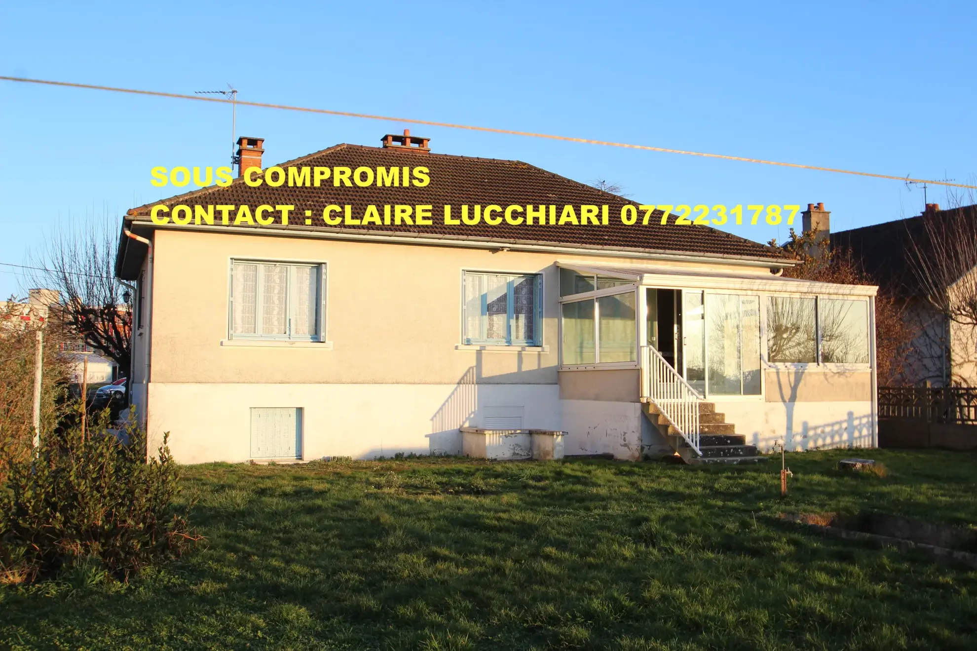 Maison familiale avec jardin et sous-sol à Bourbon Lancy en vente 