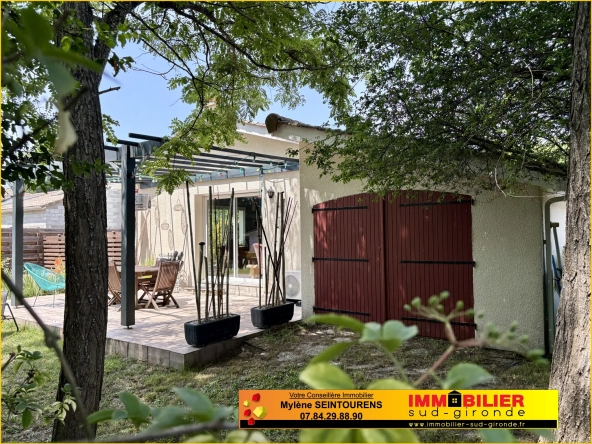 Maison à vendre à Sauternes avec 3 chambres, terrasse et garage près de Langon
