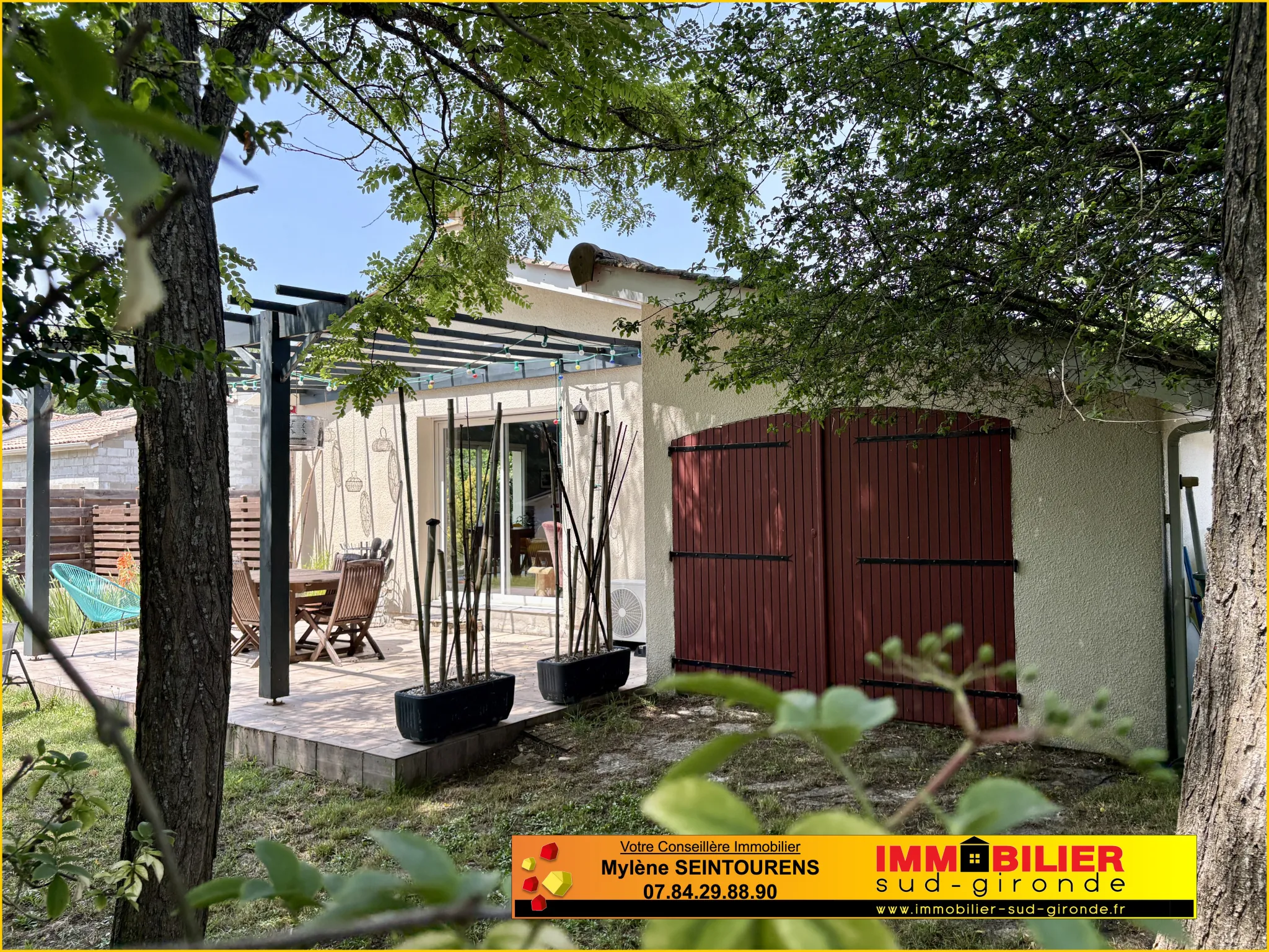 Maison à vendre à Sauternes avec 3 chambres, terrasse et garage près de Langon 