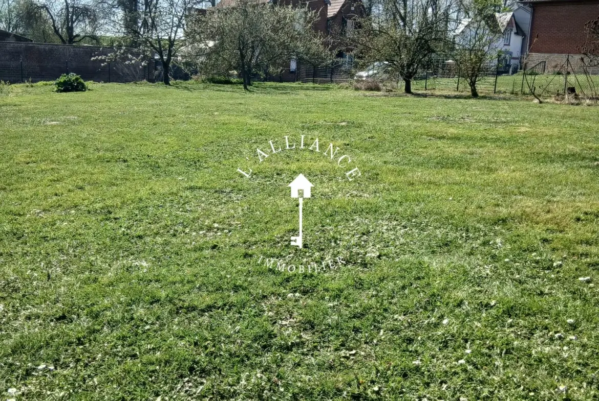 Terrain à bâtir de 800 m² dans secteur recherché proche d’Arras et Cambrai 