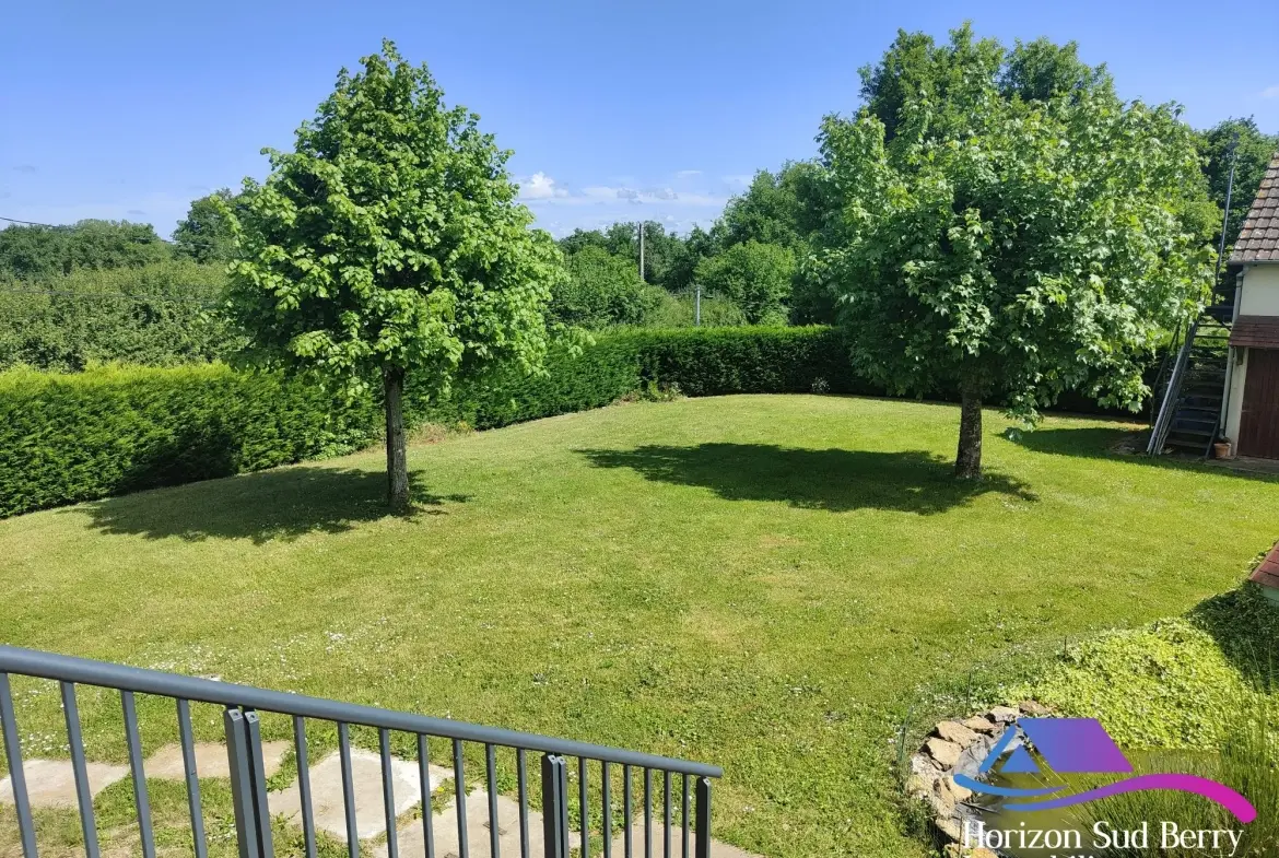 Jardin Charmante maison de 4 chambres avec studio et jardin clos à La Châtre 