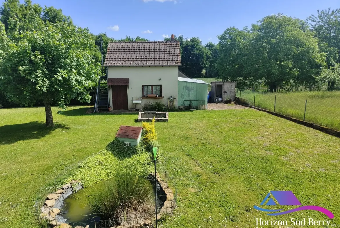 Jardin et dépendance Charmante maison de 4 chambres avec studio et jardin clos à La Châtre 
