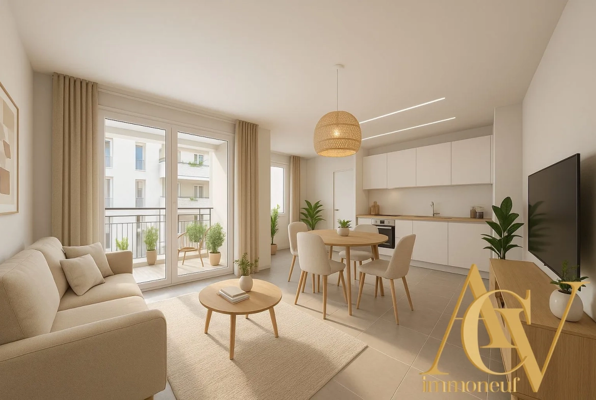 Appartement T2 lumineux à Toulon Est avec balcon et ascenseur – Idéal primo-accédants 