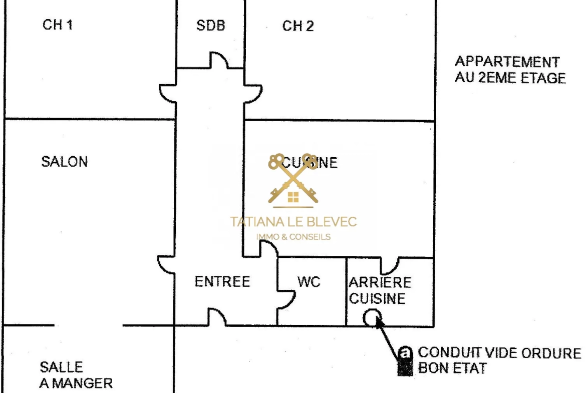 Appartement 3 pièces à Lorient avec vue dégagée et nombreux conforts 