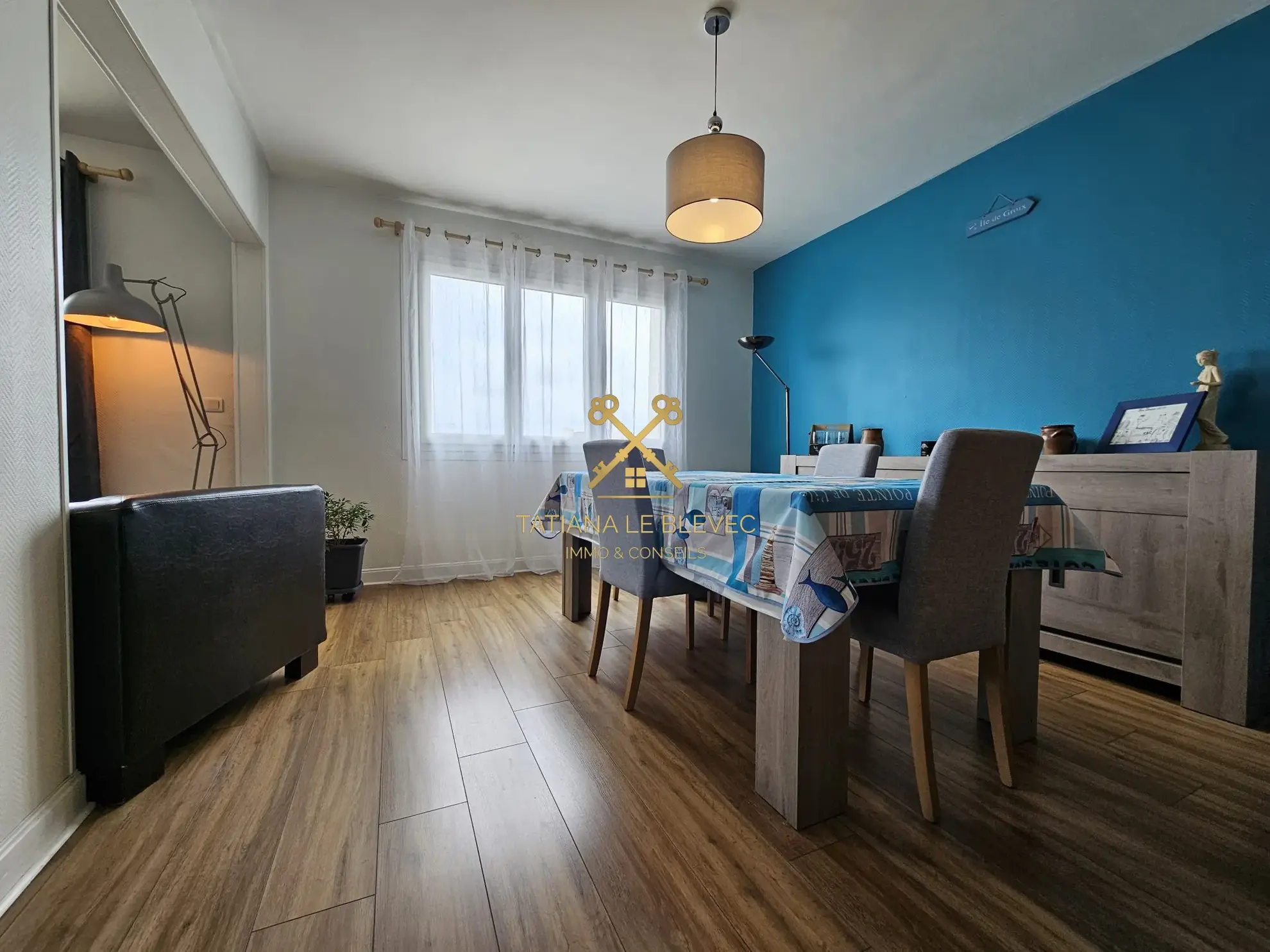 Appartement 3 pièces à Lorient avec vue dégagée et nombreux conforts 