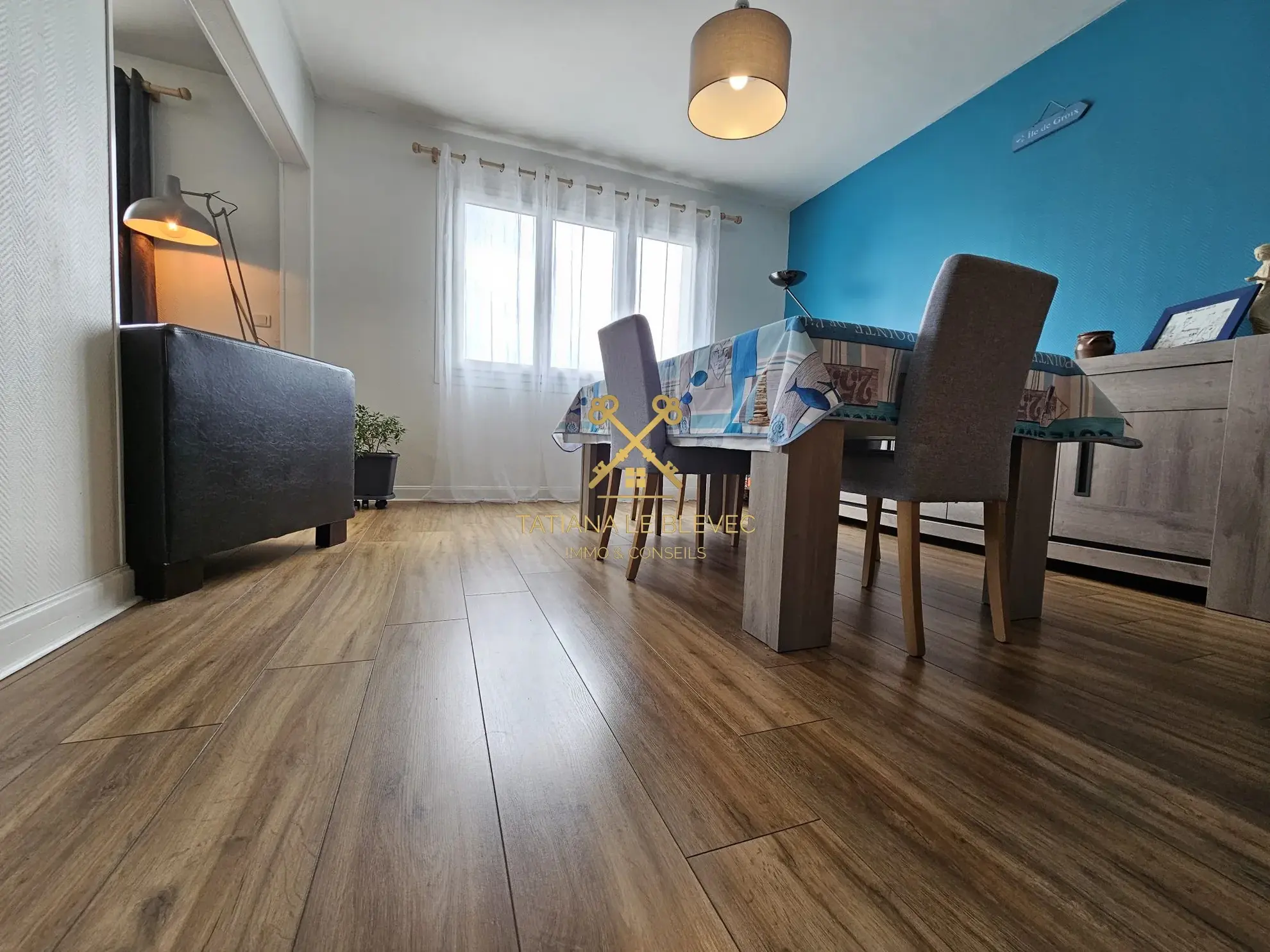 Appartement 3 pièces à Lorient avec vue dégagée et nombreux conforts 