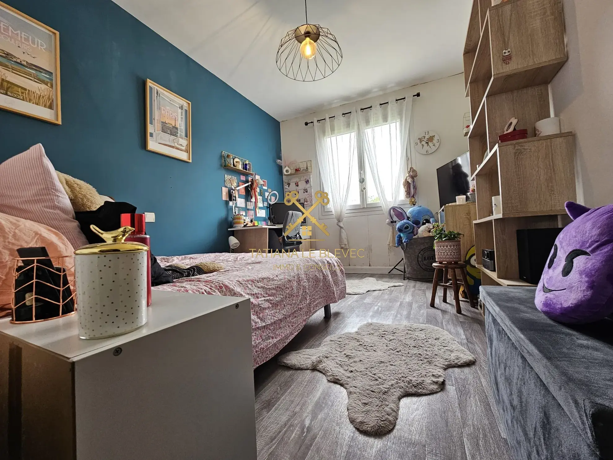 Appartement 3 pièces à Lorient avec vue dégagée et nombreux conforts 