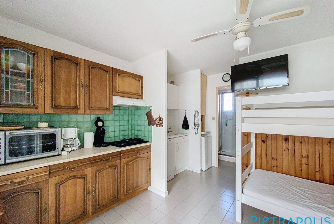Appartement T2 à Marseillan Plage avec terrasse, Piscine et Parking 