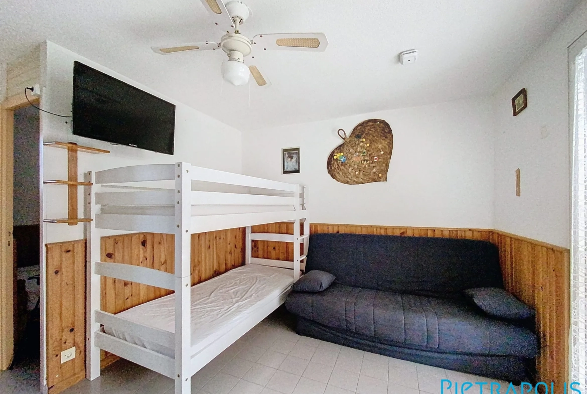 Appartement T2 à Marseillan Plage avec terrasse, Piscine et Parking 