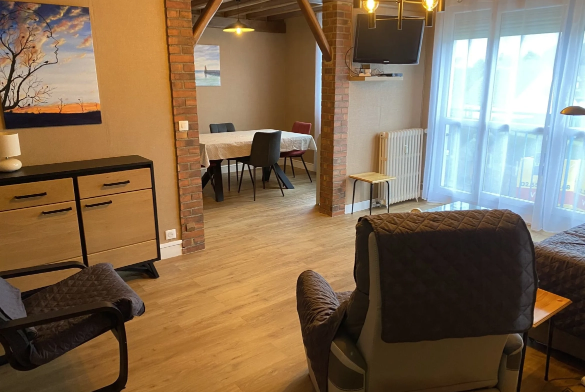 Appartement T4 à Fécamp avec ascenseur et cave, idéal famille 