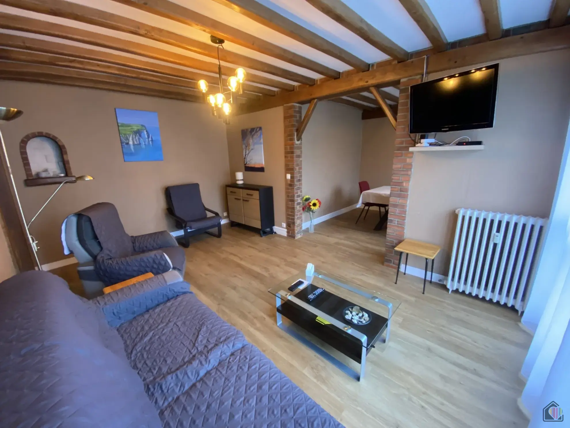 Appartement T4 à Fécamp avec ascenseur et cave, idéal famille 