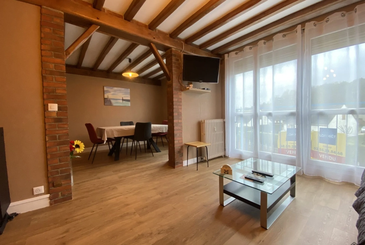 Appartement T4 à Fécamp avec ascenseur et cave, idéal famille 