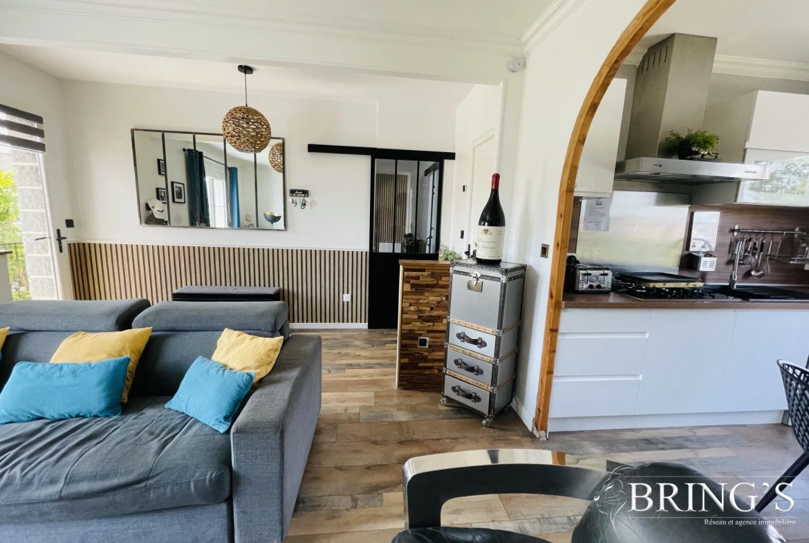 Maison à vendre à Alençon – 124m² rénovés avec jardin et terrasse, 4 chambres, idéal famille 