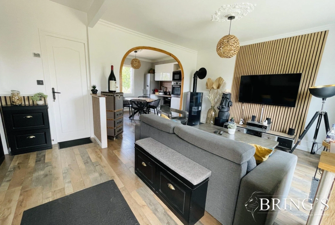 Maison à vendre à Alençon – 124m² rénovés avec jardin et terrasse, 4 chambres, idéal famille 