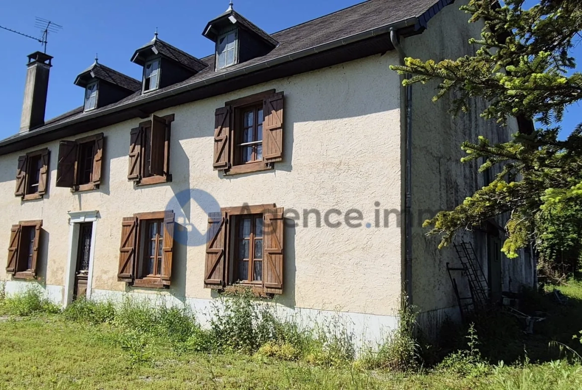 Maison de maître à vendre à Navarrenx avec grand terrain et potentiel de rénovation 
