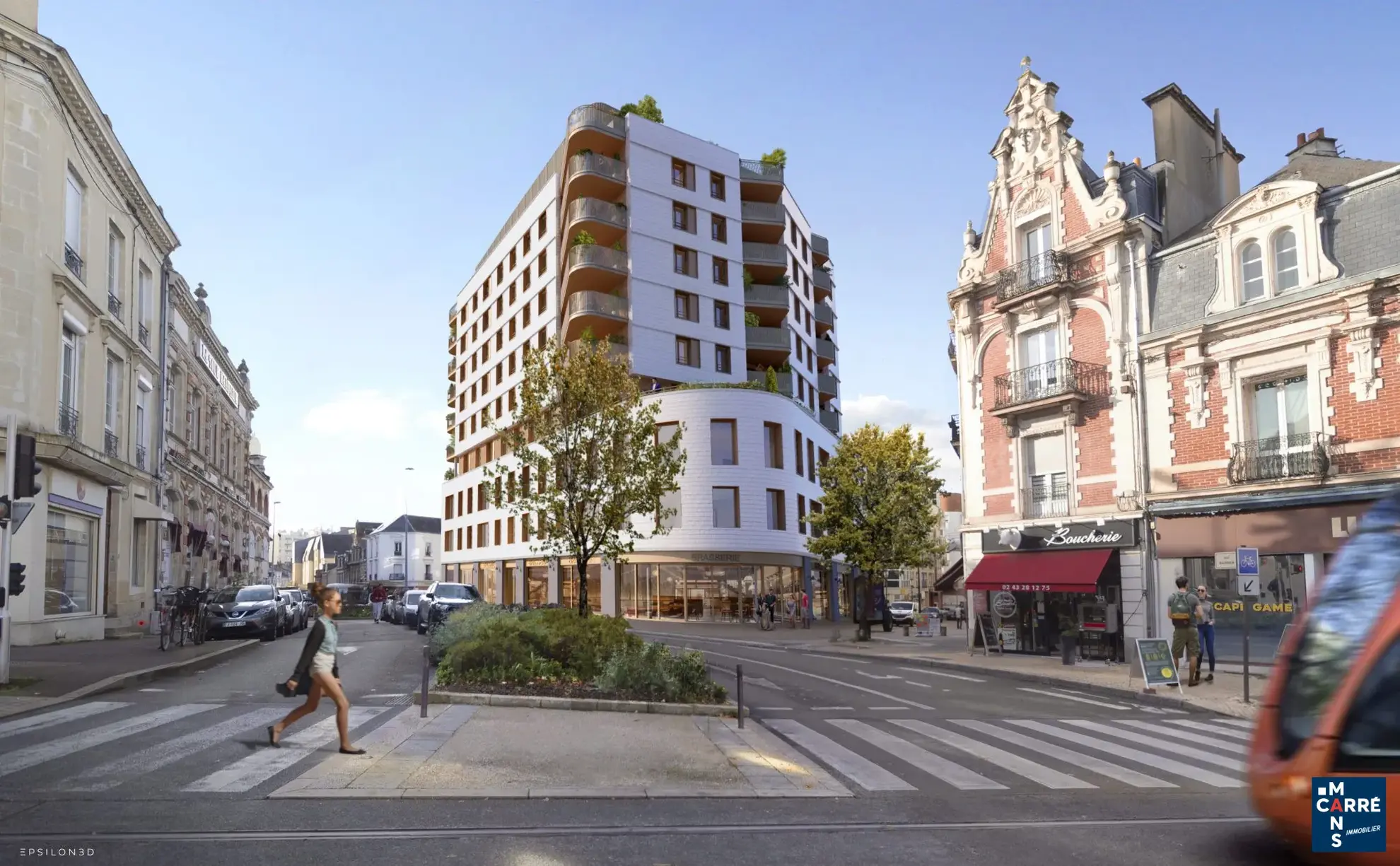 Appartement T1 bis neuf avec balcon au centre-ville du Mans - 175 000 € 