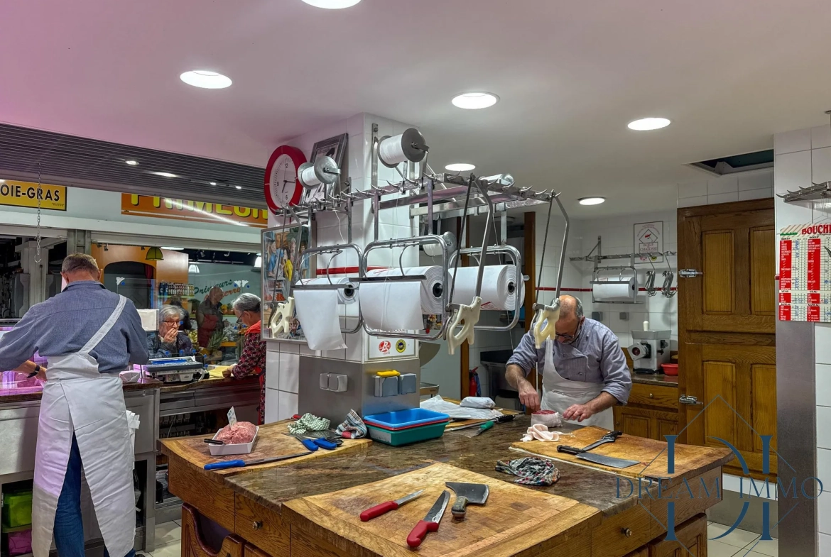 Fonds de commerce boucherie dans la Halle Brauhauban à Tarbes 