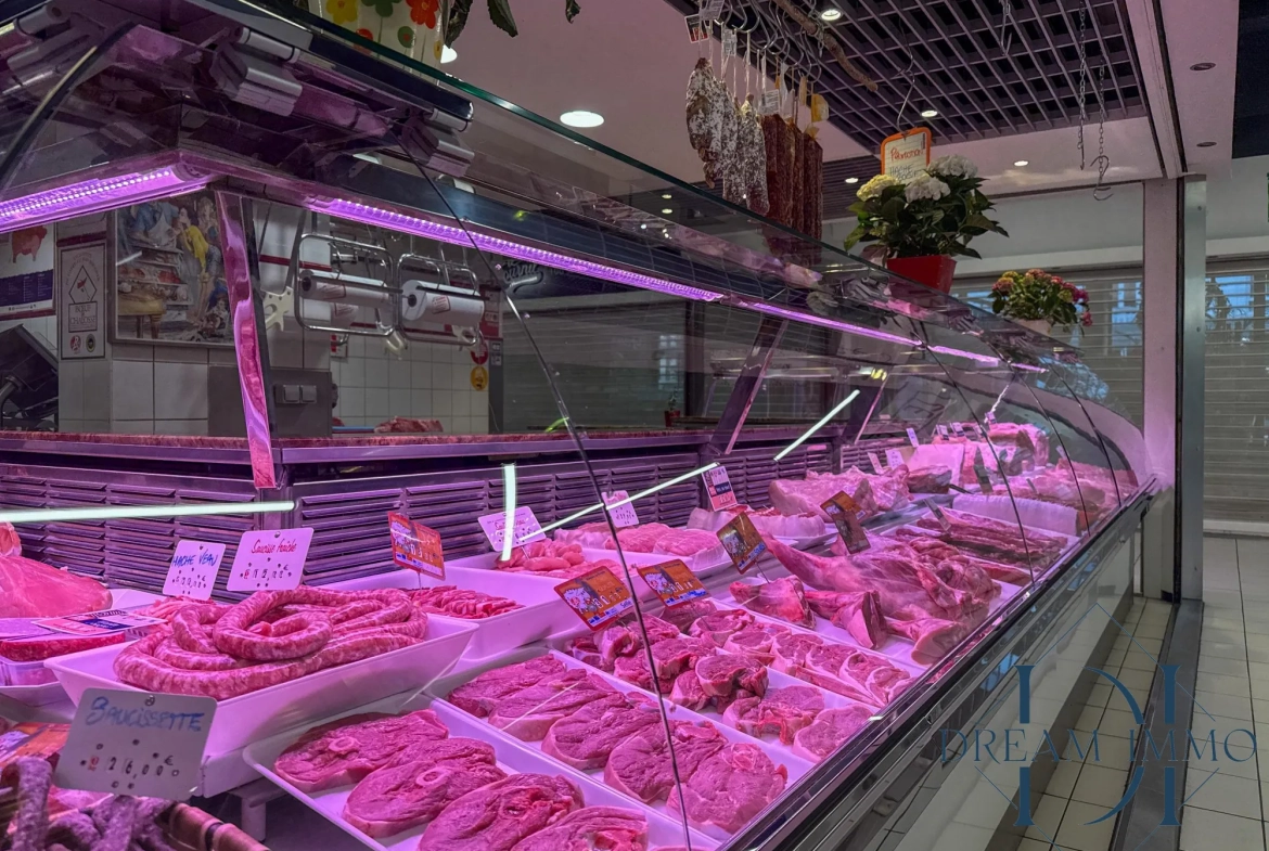 Fonds de commerce boucherie dans la Halle Brauhauban à Tarbes 