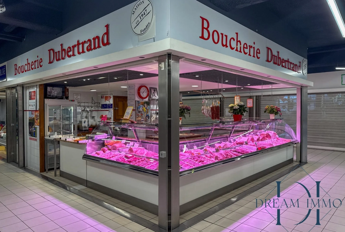 Fonds de commerce boucherie dans la Halle Brauhauban à Tarbes 